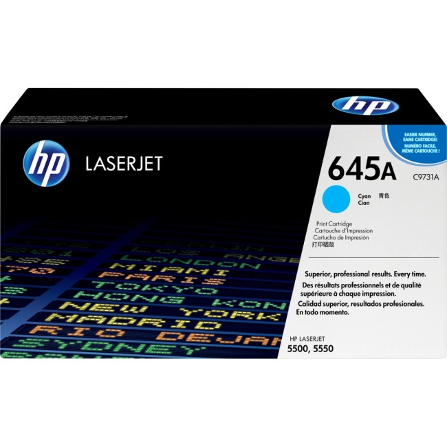 Тонер-картридж HP 645A Cyan Color LaserJet Print Cartridge (C9731A)