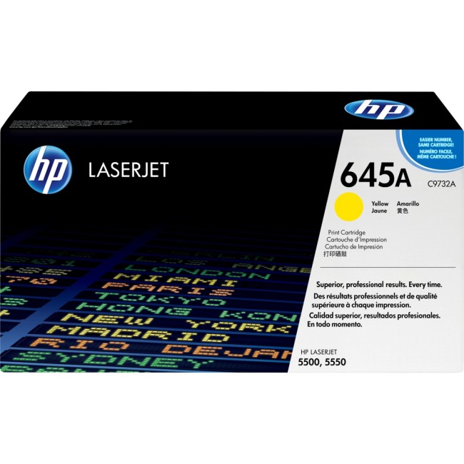 Тонер-картридж HP 645A Yellow Color LaserJet Print Cartridge (C9732A)