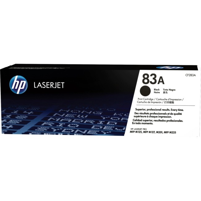 Тонер-картридж HP 83A Black LaserJet Toner Cartridge (CF283A)