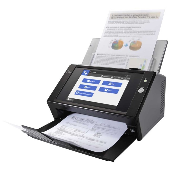N7100E Сетевой документ сканер А4, двухсторонний, 25 стр/мин, автопод. 50 листов, Ethernet Fujitsu PA03706-B301