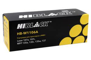 Картридж Hi-Black (HB-W1106A) для HP Laser 107a/107r//MFP135a/135r/135w/137, 1K (с чипом) Картридж Hi-Black (HB-W1106A) для HP Laser 107a/107r//MFP135a/135r/135w/137, 1K (с чипом)