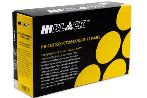 Картридж Hi-Black (HB-CE505X/CF280X/CRG-719-MPS) для HP LJ P2055/P2050/M401/M425/Can 719, 10K Картридж Hi-Black (HB-CE505X/CF280X/CRG-719-MPS) для HP LJ P2055/P2050/M401/M425/Can 719, 10K
